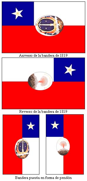 BANDERA DE CHILE 1817