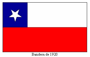 CHILE BANDERA VARIANTE 1920